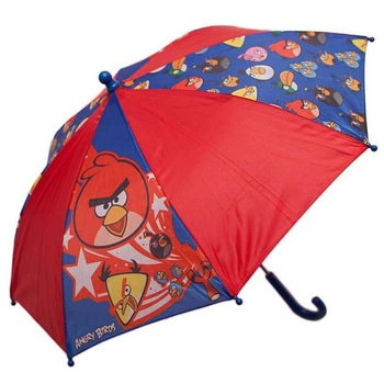 Umbrela Angry BIrds, rosu, 65cm Umbrela Angry BIrds, rosu, 65cm