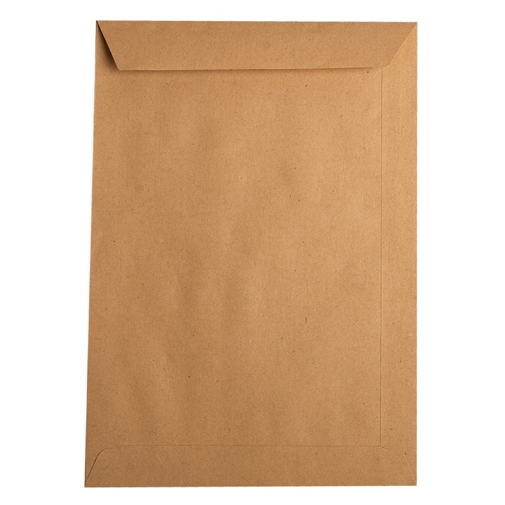 Пощенски плик C5, kraft, 50 броя/комплект