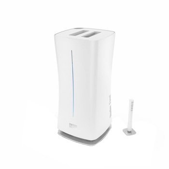 Umidificator cu Ultrasunete Stadler Form Eva, Rezervor 6.3 l, 550 g/h, pentru incaperi de max 80mp, Inaltime vapori max 1.4m, Senzor de umiditate extern wireless, Alb Umidificator cu Ultrasunete Stadler Form Eva, Rezervor 6.3 l, 550 g/h, pentru incaperi de max 80mp, Inaltime vapori max 1.4m, Senzor de umiditate extern wireless, Alb