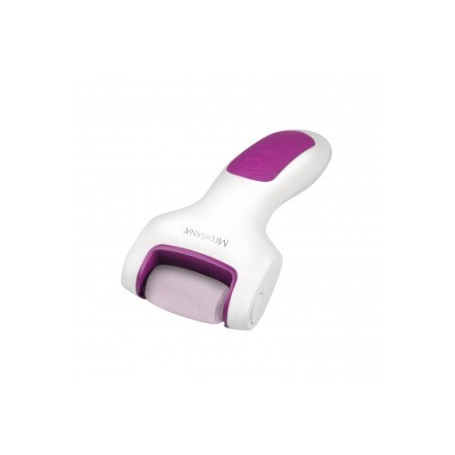 Aparat pentru indepartarea calusului si al pielii uscate Medisana CR860 88570, 2 role detasabile, alb/mov.