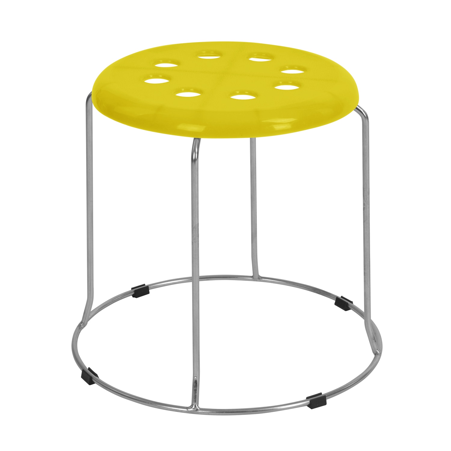 Taburet fix Unic Spot Cusco mic, 30x30x27 cm, galben