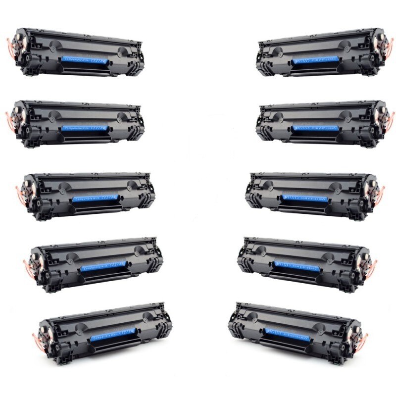 Set 10 tonere compatibile vrac CE278A 78A Black pentru HP
