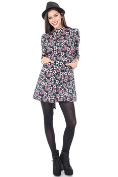 Rochie bleumarin, ROH, din bumbac , 42 Rochie bleumarin, ROH, din bumbac , 42