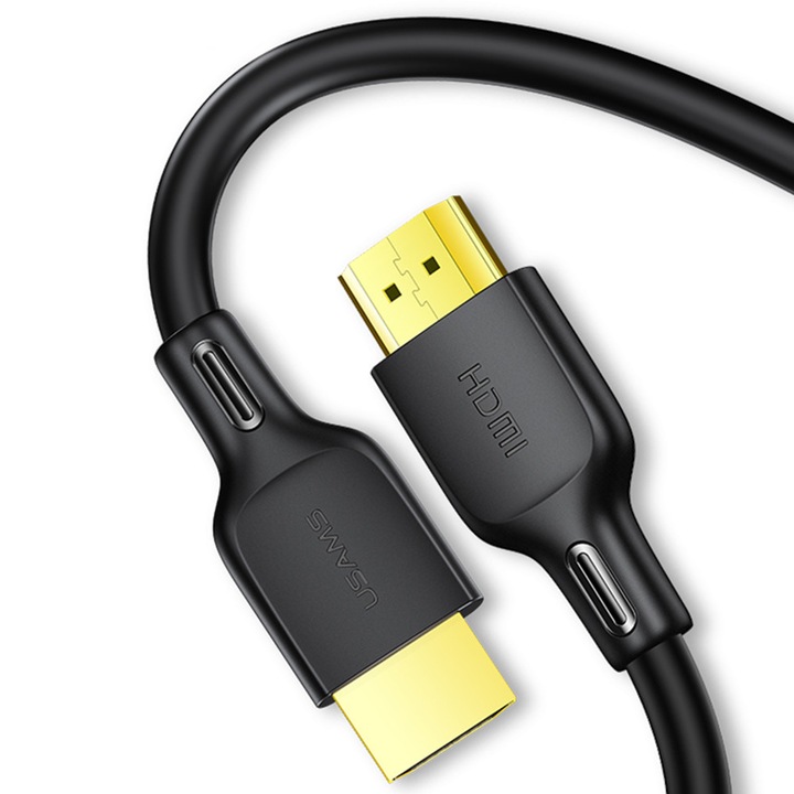 HDMI кабел 4K 60Hz Atlantic USAMS, 3860 x 2160, 3D, 3m, черен, US-SJ427