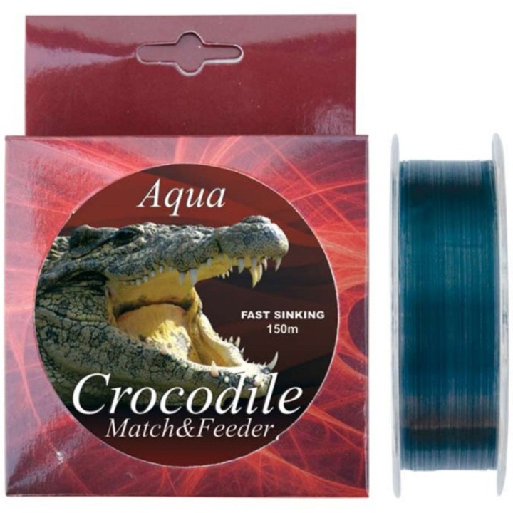 Fir monofilament Baracuda Aqua Crocodile Match&Feeder, 150m, 0.25mm, rezistenta la rupere 12kg
