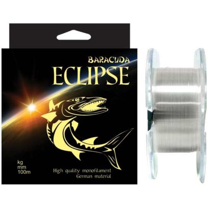 Fir monofilament Baracuda Eclipse, 100m, 0.20mm, rezistenta la rupere 6.5kg