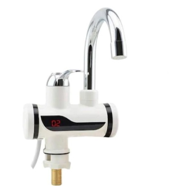 Elektromos csap vízmelegítéshez FOXMAG24, mosogatóra rögzíthető, teljesítmény 3000 W