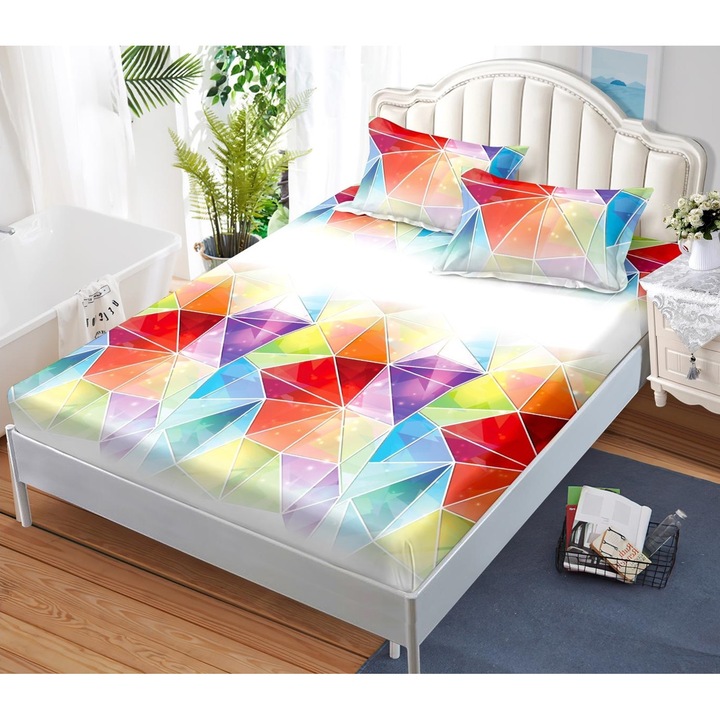 Finet ágytakaró szett, 3 db Elegant Home, 2 db párnahuzat, ágyhoz 180x200cm
