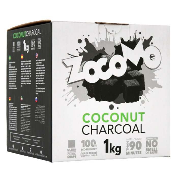 Carbuni din cocos pentru narghilea, Zocomo, 1 kg