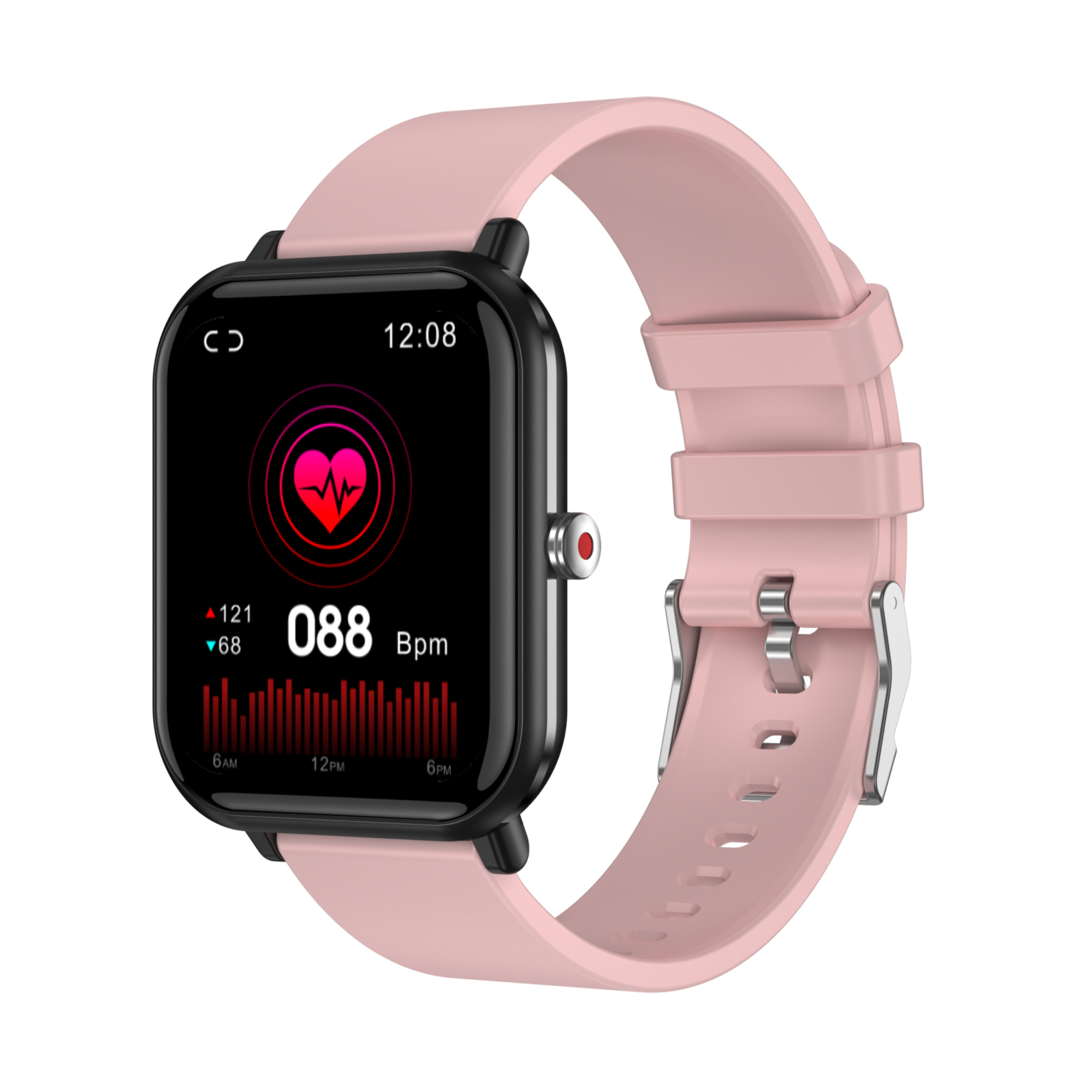 Smartwatch iQuality Q PRO Roz Sakura Notificari Termometru