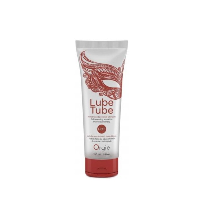 Lubrifiant Inodor, Non Lipicios cu Efect Incalzire - Orgie Lube Tube HOT, 150ml