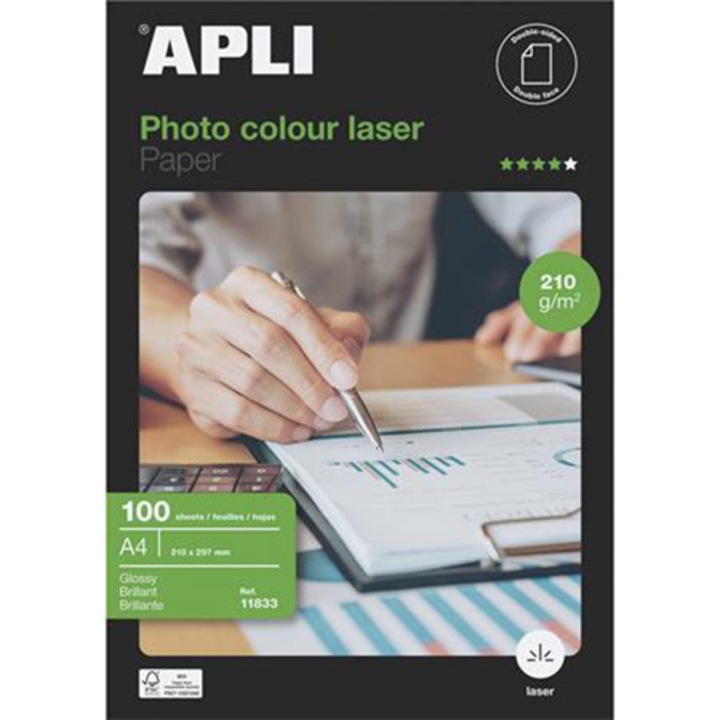 Hartie foto, APLI, A4, 210 g
