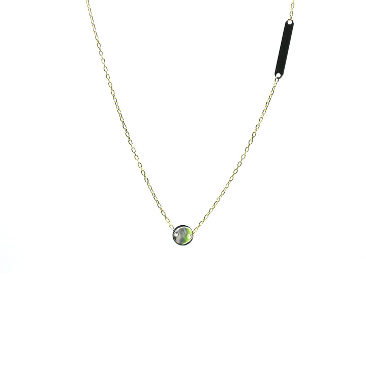 Colier de dama, Argint 925 placat cu Aur, 40 cm, Argintiu