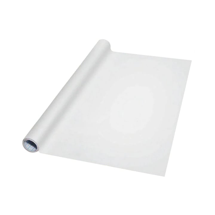 Tabla Scolara Alba sub Forma de Autocolant pentru Scris cu Markerul - 2 m x 45 cm, G Glixicom®