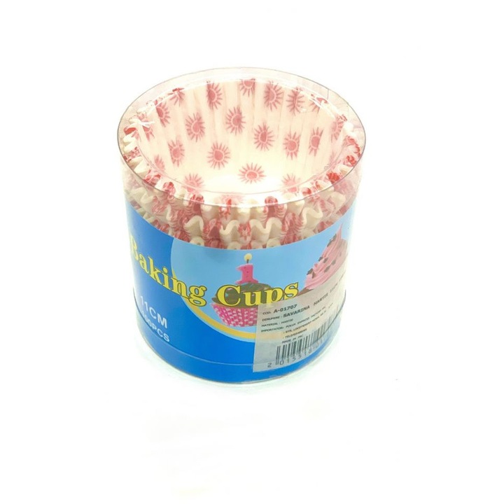 Set 150 de forme de briose, savarine, din hartie colorata, 11 cm