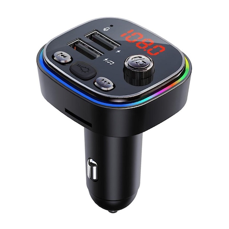 Transmitator FM auto multifunctional Timeless Tools, modulator FM, cu raza de actiunie 5 m, USB si bluetooth