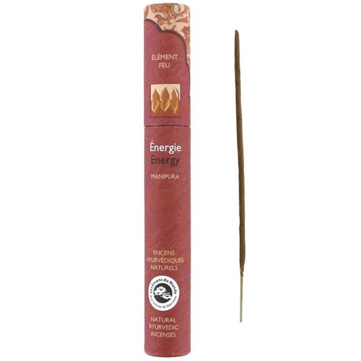 Betisoare parfumate ayurvedice, Les Encens du monde, Natural, Energie, 16 buc