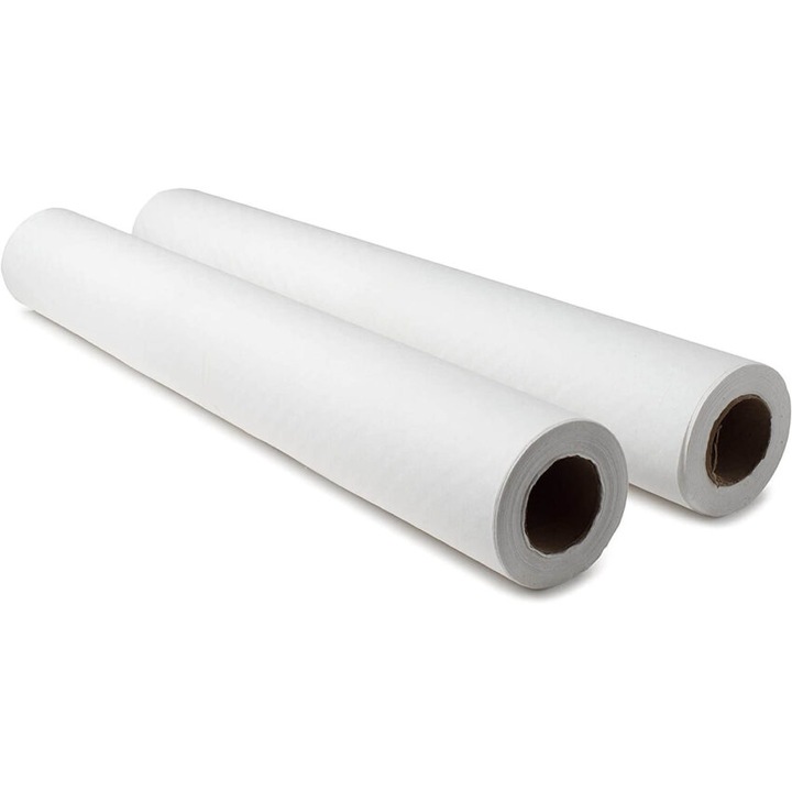 Rola Cearceaf Medical, 2 straturi, 60cm x 100m, Alb