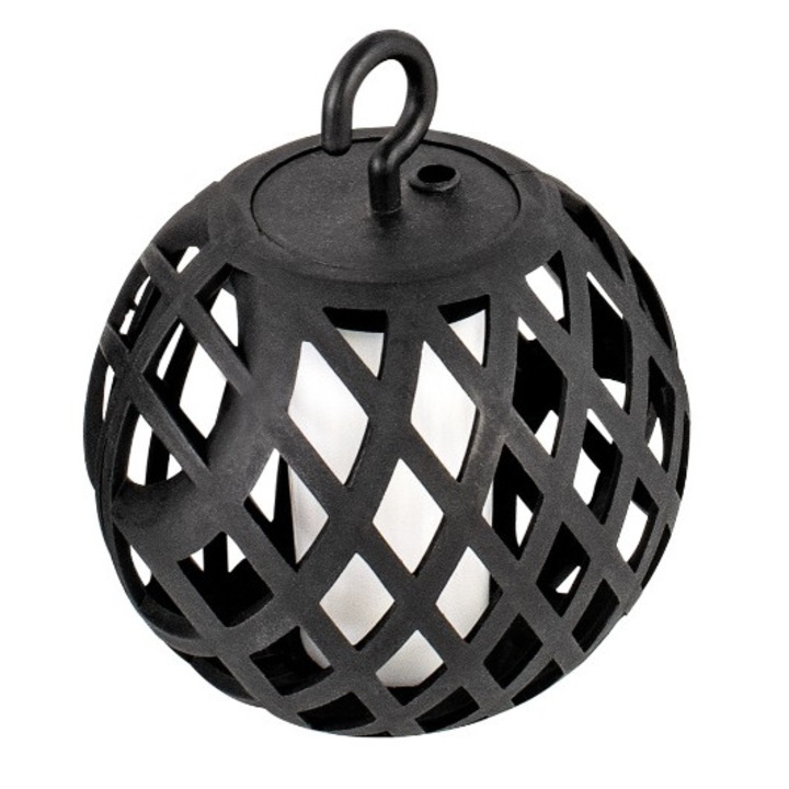 LED лампа със соларен заряд, верига с 6 фенера, с бяла/топла светлина