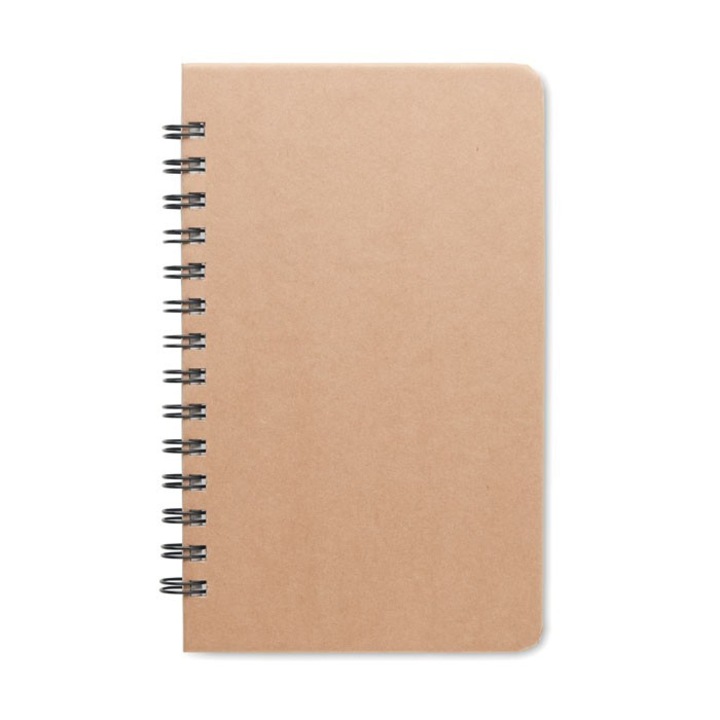 Agenda, 21MAR2082, 14x21.2x1.5 cm, 80 file, A5, Dictando, Coperta cu spirala, Everestus, Carton, Bej, lupa de citit inclusa