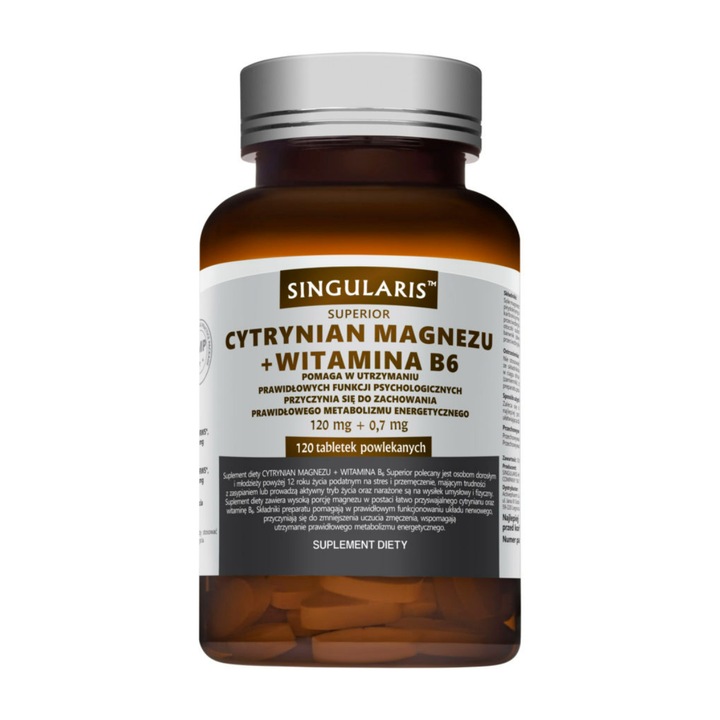 Supliment alimentar, Singularis, Vitamina B6/Magneziu, 120 de capsule