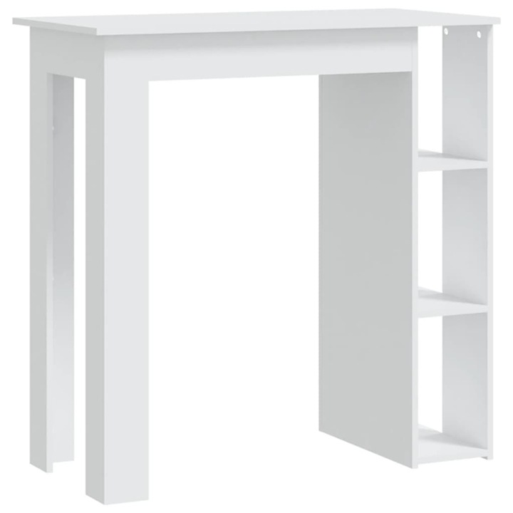 Бар Маса vidaXL, MDF, 102 x 50 x 103.5 см, Бял