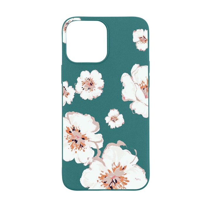 Husa Silicon Compatibila Cu Apple iPhone 13 Pro Max, Pastel Colors - Flowers, rezistenta la uzura, FG 499