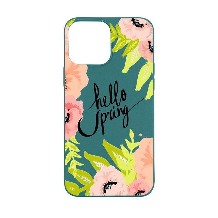 Husa Silicon Compatibila Cu Apple iPhone 13 Pro Max, Hello Spring, rezistenta la uzura, FG 685