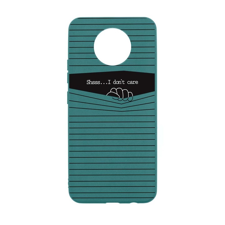 Husa Silicon Compatibila Cu Nokia 5.4, I Don't Care, rezistenta la uzura, FG 36