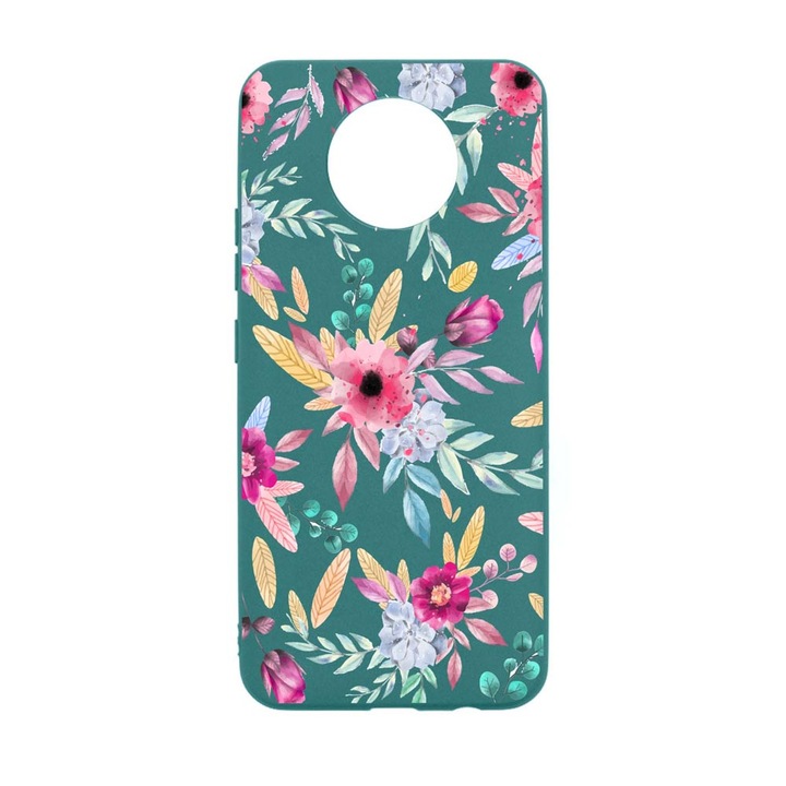 Husa Silicon Compatibila Cu Nokia 5.4, Happy Flowers, rezistenta la uzura, FG 69