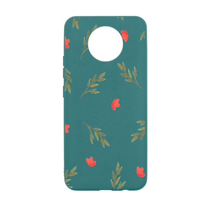 Husa Silicon Compatibila Cu Nokia 5.4, Flowers, rezistenta la uzura, FG 516