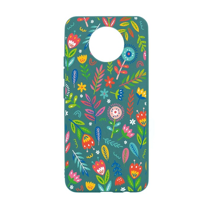 Husa Silicon Compatibila Cu Nokia 5.4, Happy Flowers, rezistenta la uzura, FG 756