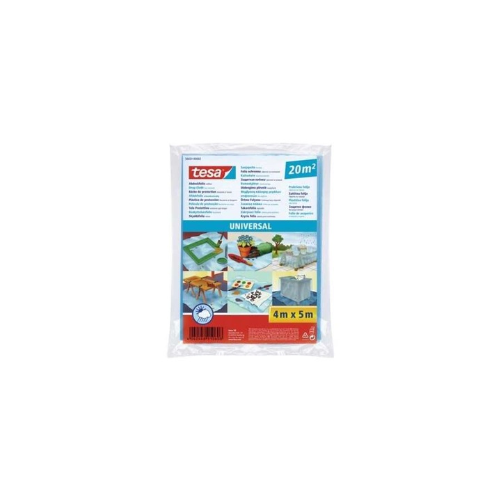 Tesa Universal lépésálló takarófólia, 5 m x 4 m