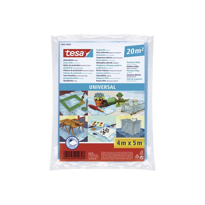 Banda adeziva, Tesa, Universala, 5 x 4 m, Multicolor