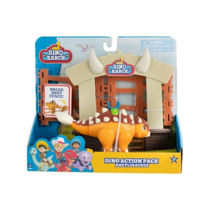 Set figurina Dino Ranch Ankylosaurus - Dino Action Pack