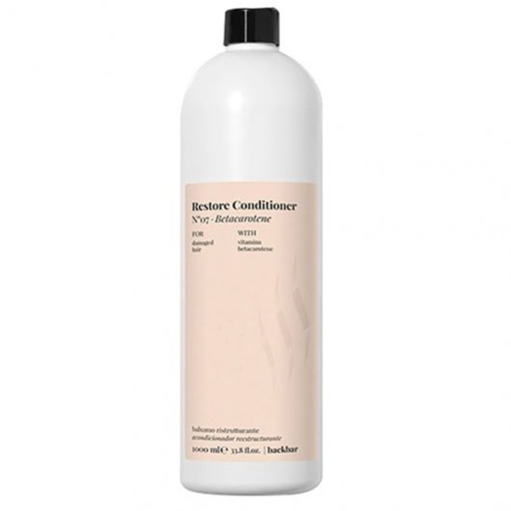 Balsam pentru par degradat Farmavita Back Bar cu Beta caroten N°07, 1000 ml
