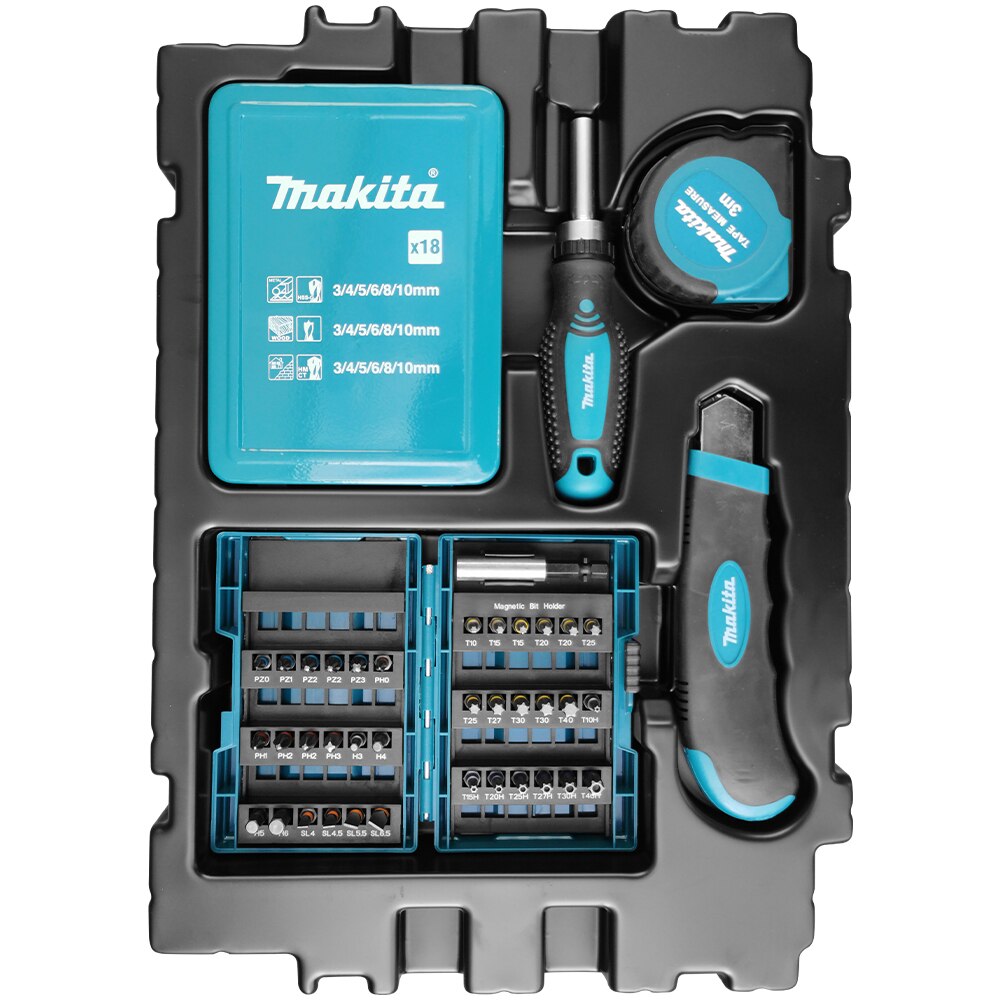 Makita - Trusa 96 accesorii, biti si burghie [B-49725] - eMAG.ro