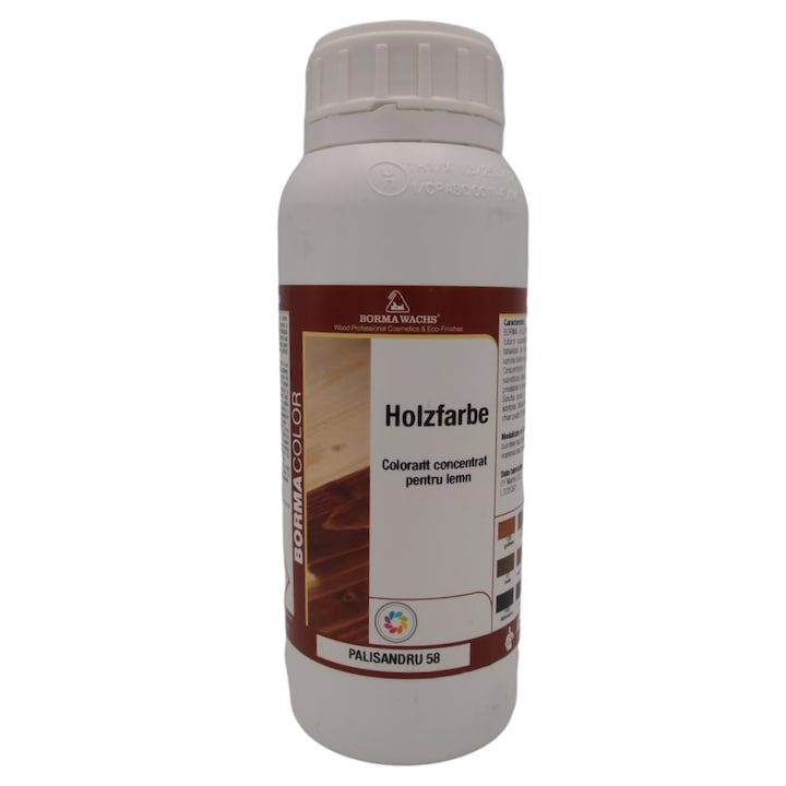 Pigment concentrat pentru lemn, Borma Wachs, Holzfarbe, culoare palisandru, 500 ml