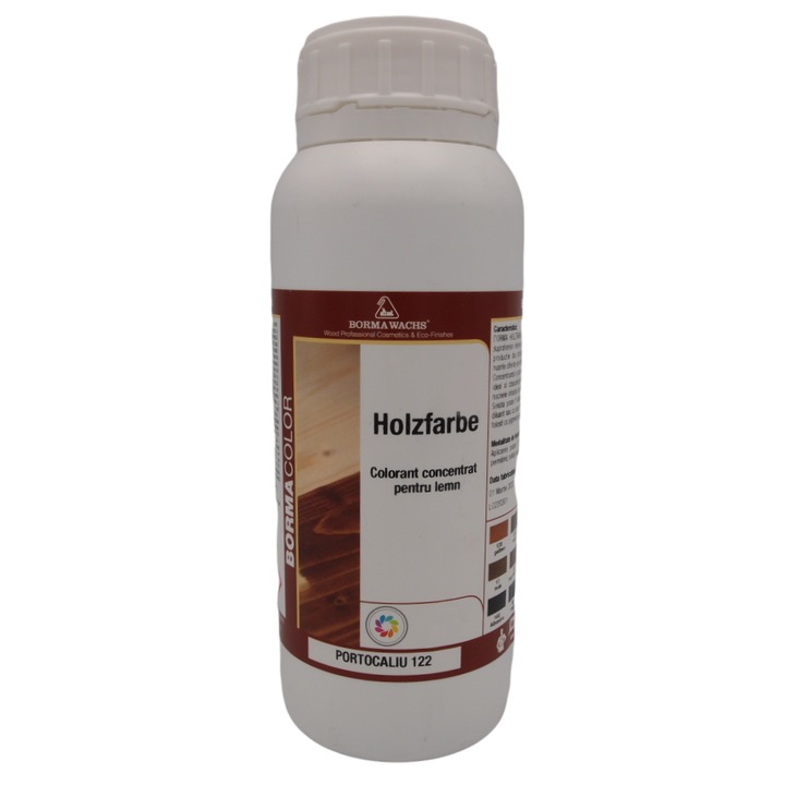 Pigment concentrat pentru lemn, Borma Wachs, Holzfarbe, culoare portocaliu, 500 ml