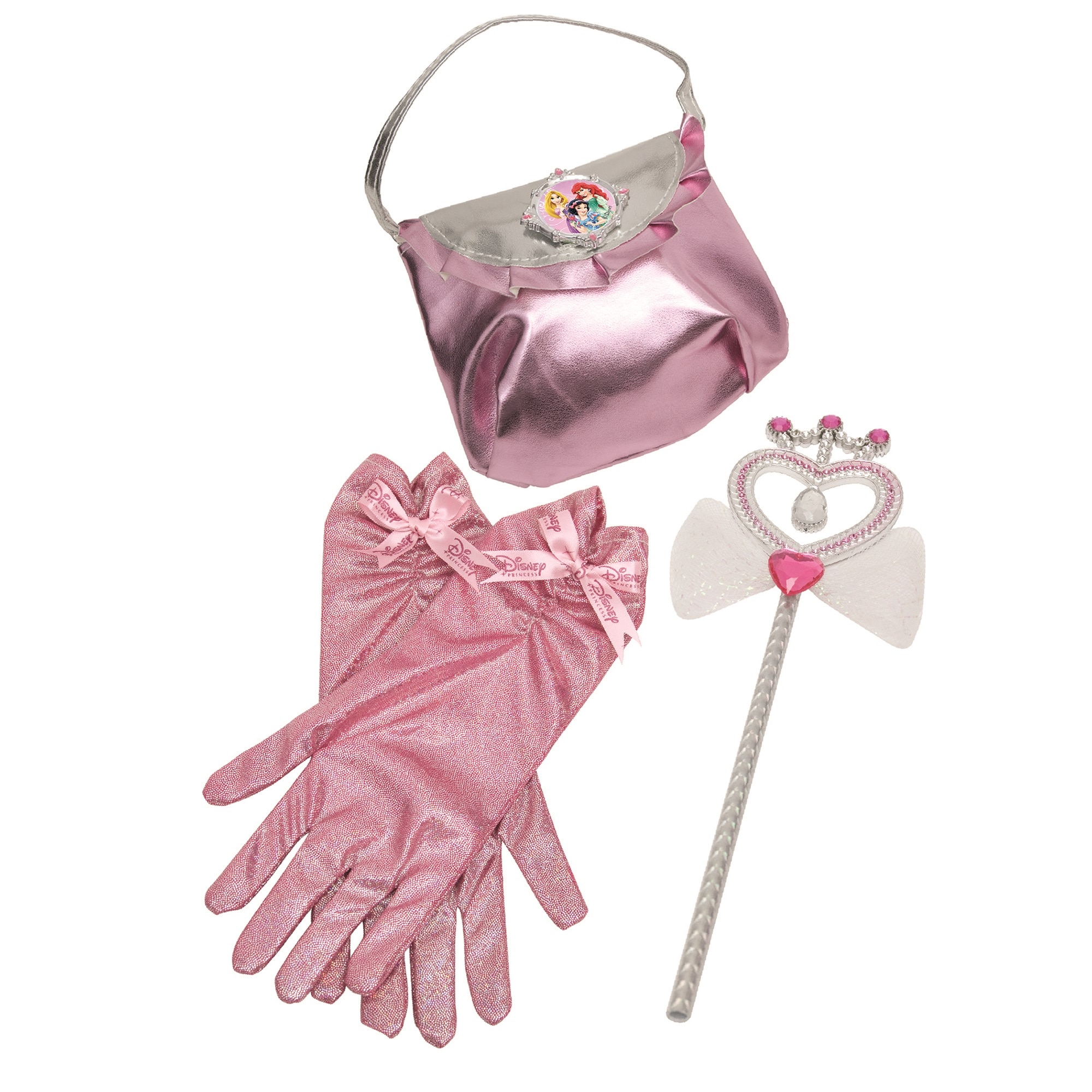 Set accesorii si bagheta Disney Princess, 3 piese