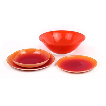 Serviciu de masa Luminarc Honey Fizz, 19 piese, Rosu Serviciu de masa Luminarc Honey Fizz, 19 piese, Rosu