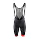 Pantaloni scurti cu bazon si bretele Force B51 Negru-Rosu XS
