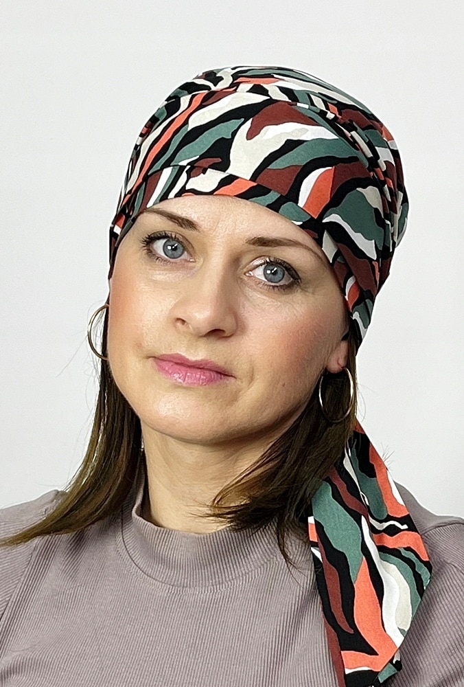 Turban post chimioterapie EVA DESIGN, Vascoza, Multicolor, One size