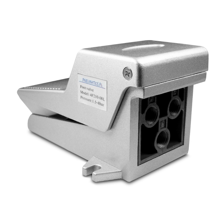 Supapa ventilatie cu padala, HPControl, 2 pozitii, Pentru cilindru 1/4 inch, Argintiu