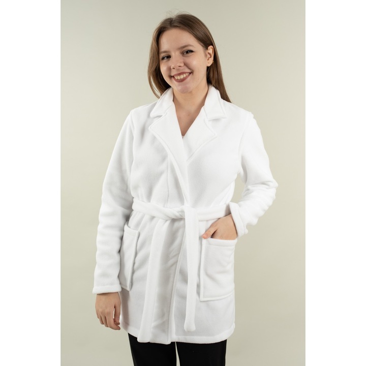 Halat Polar Scurt, Alb, L