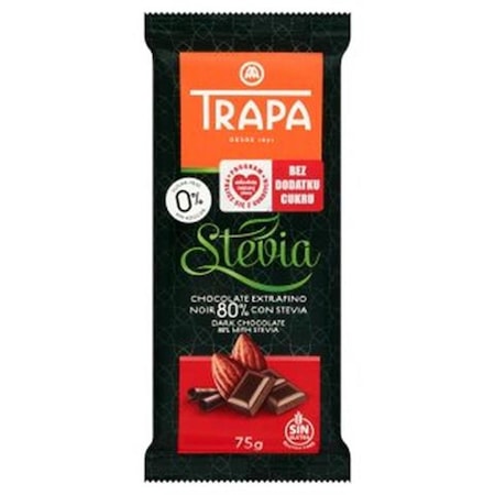 Ciocolata neagra, Stevie, Fara zahar, 75 g