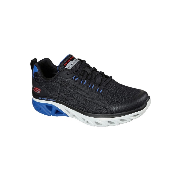 Pantofi sport de fitness pentru barbati, Skechers, Glide - Step Sport, Negru