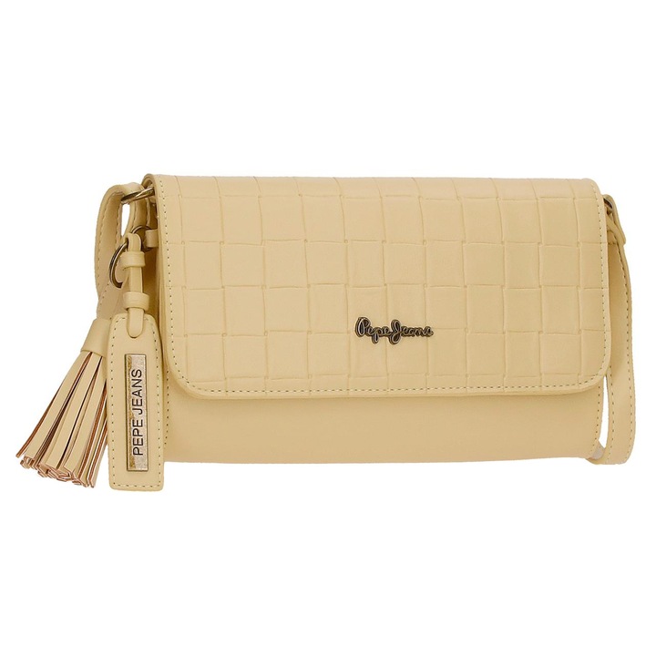 Geanta umar dama, Pepe Jeans Naiara,, Crem, 23x15x5.5 cm/23 x 15 x 5.5 cm