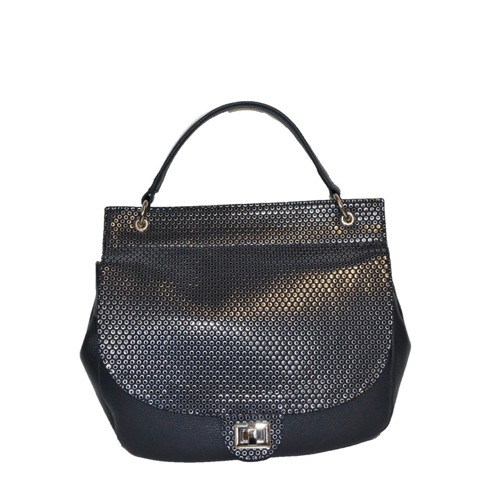 Női táska, zea, alkalmi, 163, natúr bőr, bluemarine, füles díszítés