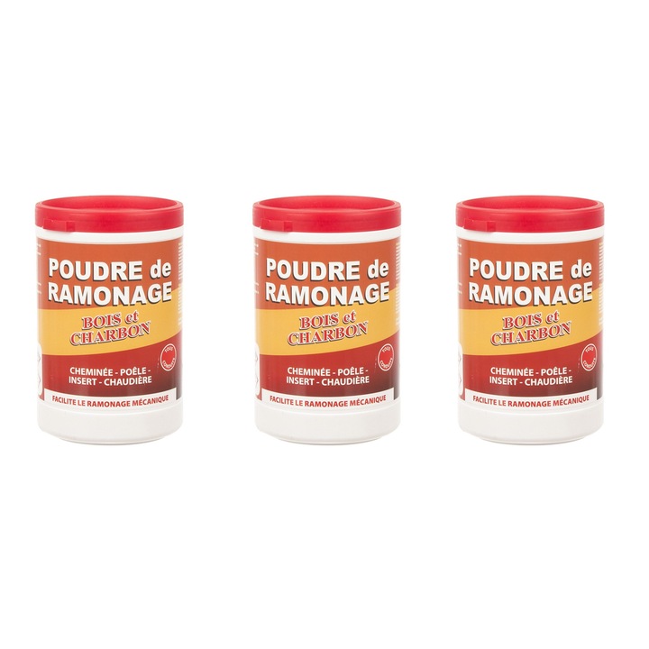 Set 3 pudre pentru curatarea sobelor cu dozator, 900gr, Peromex, 4PCx3